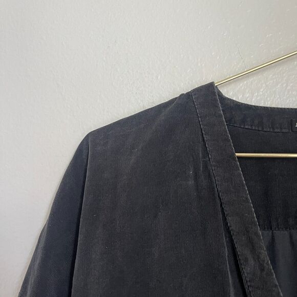 James Perse Jumpsuit Ultra Fine Lightweight Corduroy Washed Black Size 1/SMALL - Picture 2 of 5